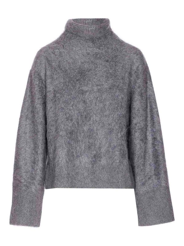 LISA YANG: Cuellos altos y polos - Suéter Con Cuello Alto - Gris