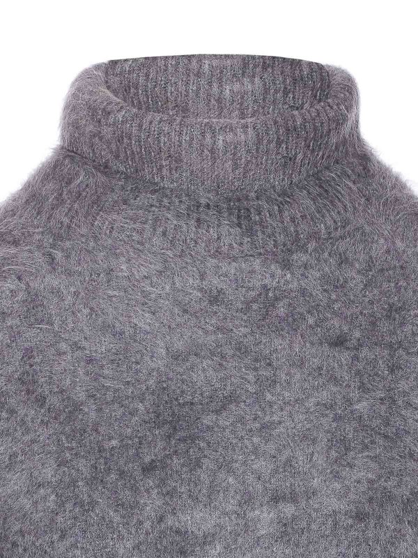 Suéter Con Cuello Alto - Gris shop online: LISA YANG