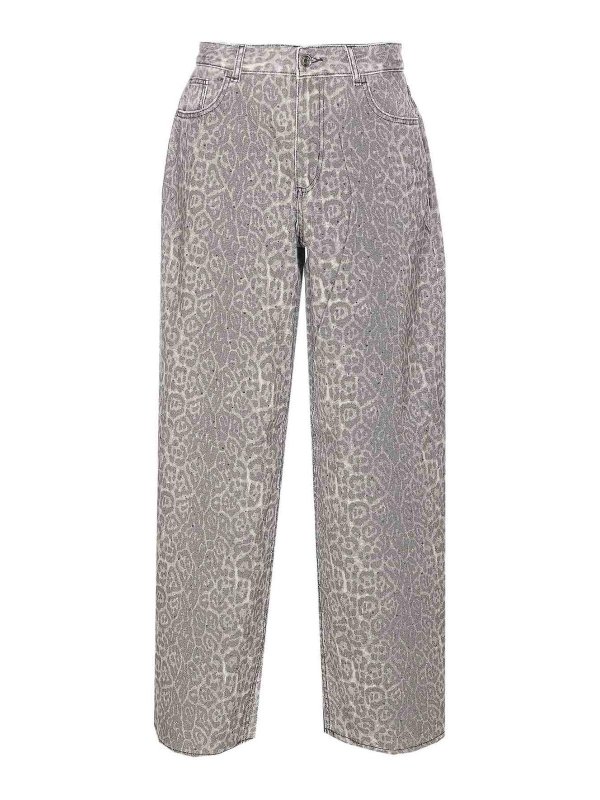 Liu Jo: flared jeans - Animalier Jeans