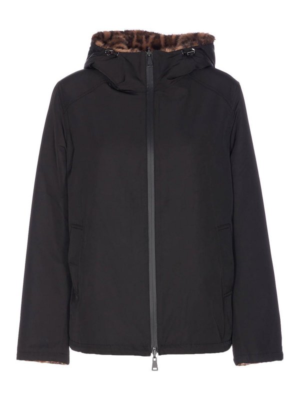 LOU ANDREA: Fourrure - Manteau En Fourrure - Noir