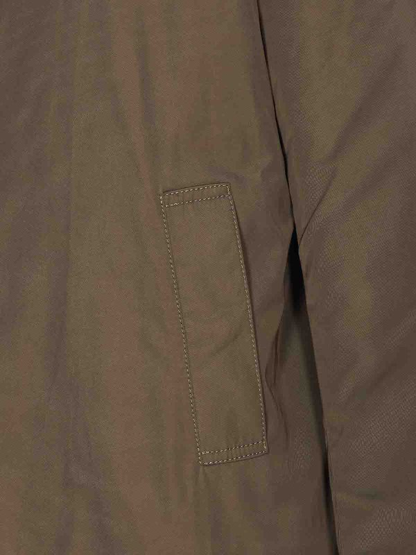 The Best Shops LOU ANDREA: Fur & Shearling Coats - Green Reversible Jacket