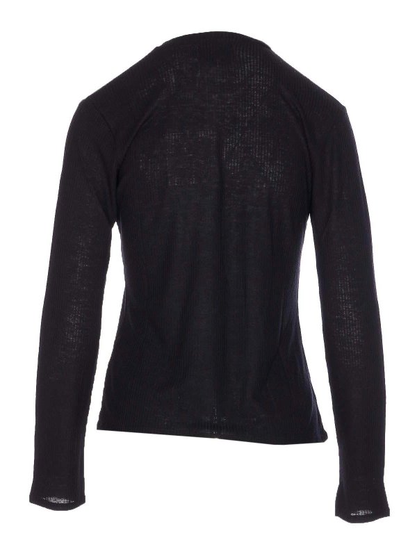 LOULOU STUDIO: クルーネック online - クルーネック - 黒