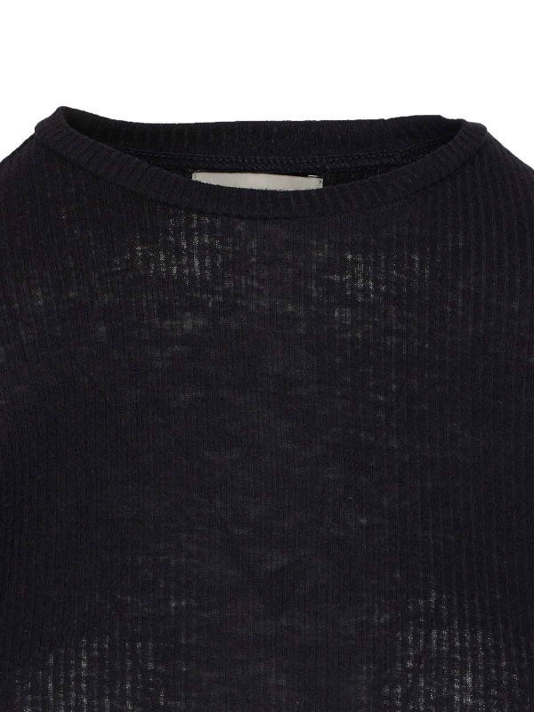 クルーネック - 黒 shop online: LOULOU STUDIO