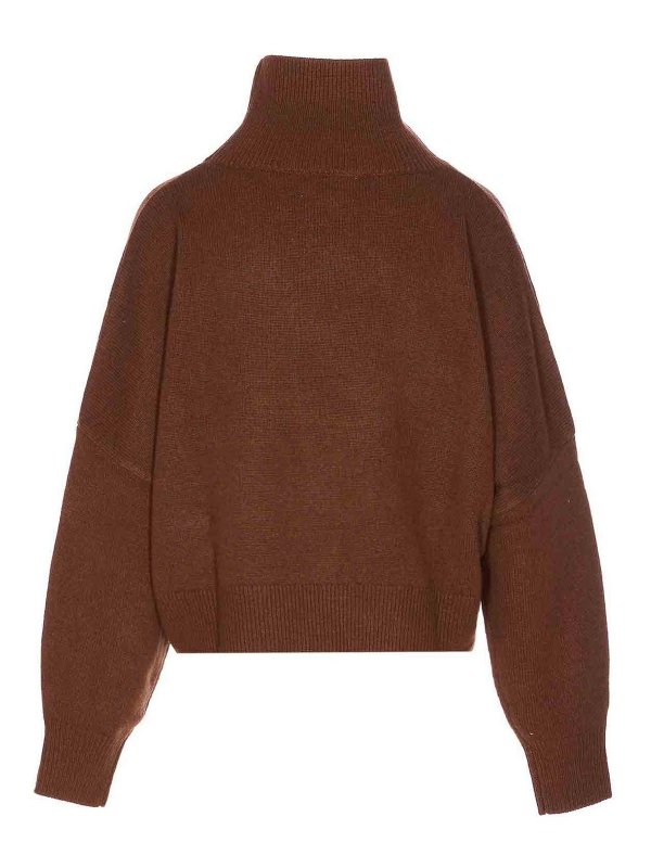 LOULOU STUDIO: Rollkragenpullover  und Polo-Ausschnitt online - Rollkragenpullover - Braun