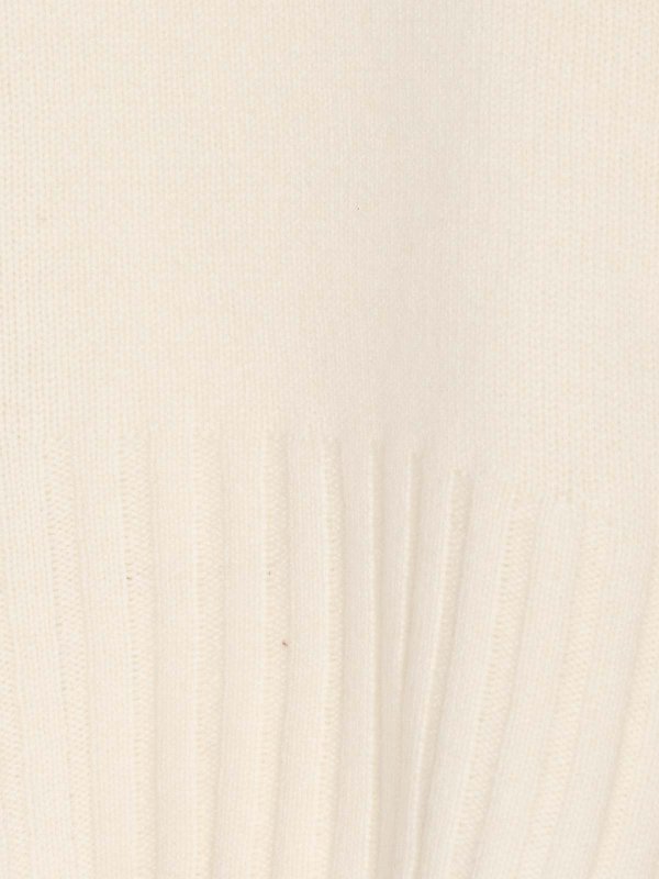 The Best Shops LOULOU STUDIO: crew necks - Ivory White Melange Mora Sweater