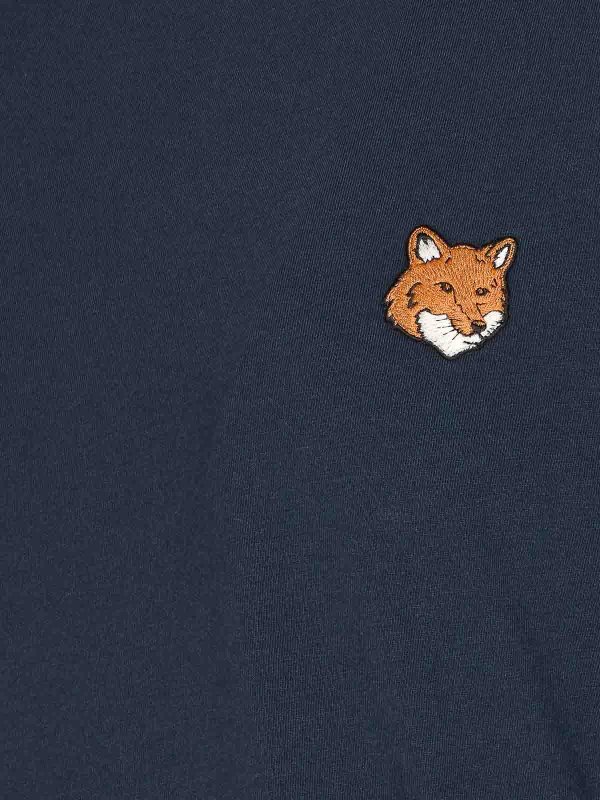 The Best Shops MAISON KITSUNÉ: maglia collo rotondo - Maglietta normale con testa di volpe