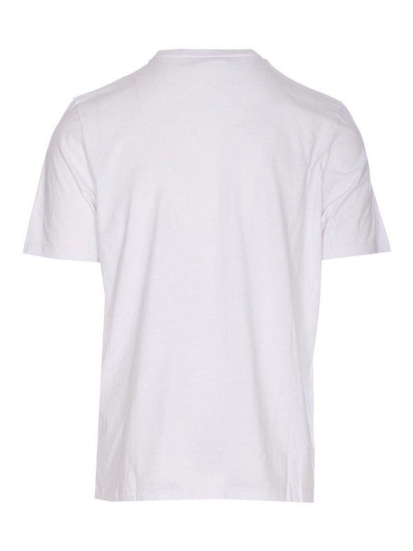 MAISON KITSUNÉ: maglia collo rotondo online - T-shirt regolare con testa di volpe bianca