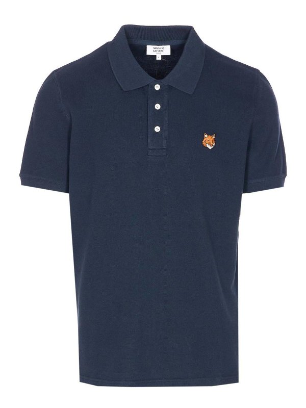 MAISON KITSUNÉ: polo shirts - Fox Head Regular Polo
