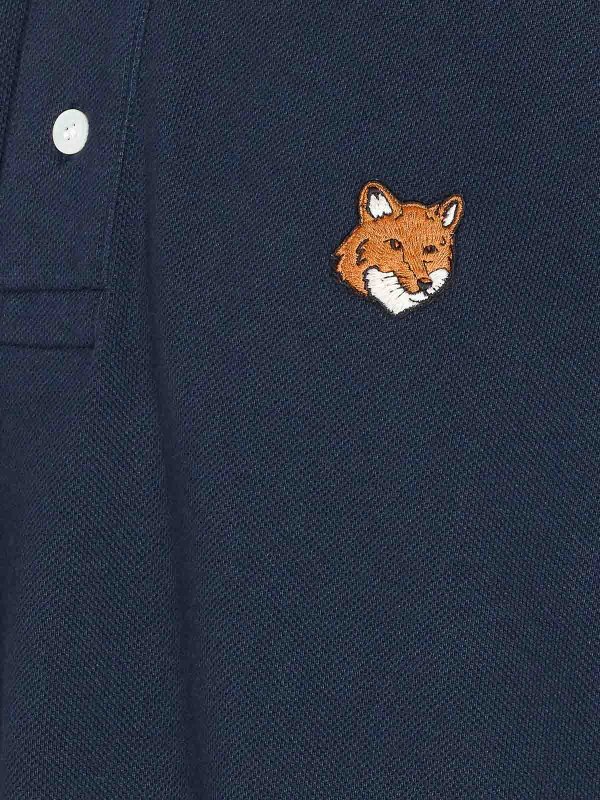 The Best Shops MAISON KITSUNÉ: polo shirts - Fox Head Regular Polo