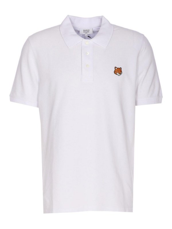 MAISON KITSUNÉ: polo - Polo bianca