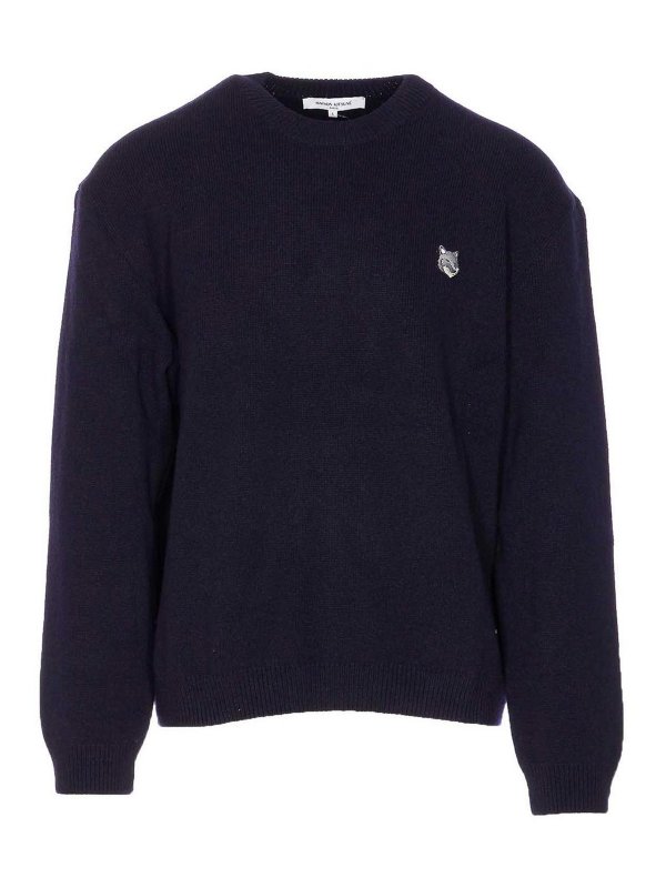 MAISON KITSUNÉ: maglia collo rotondo - Maglione Milano Testa di Volpe