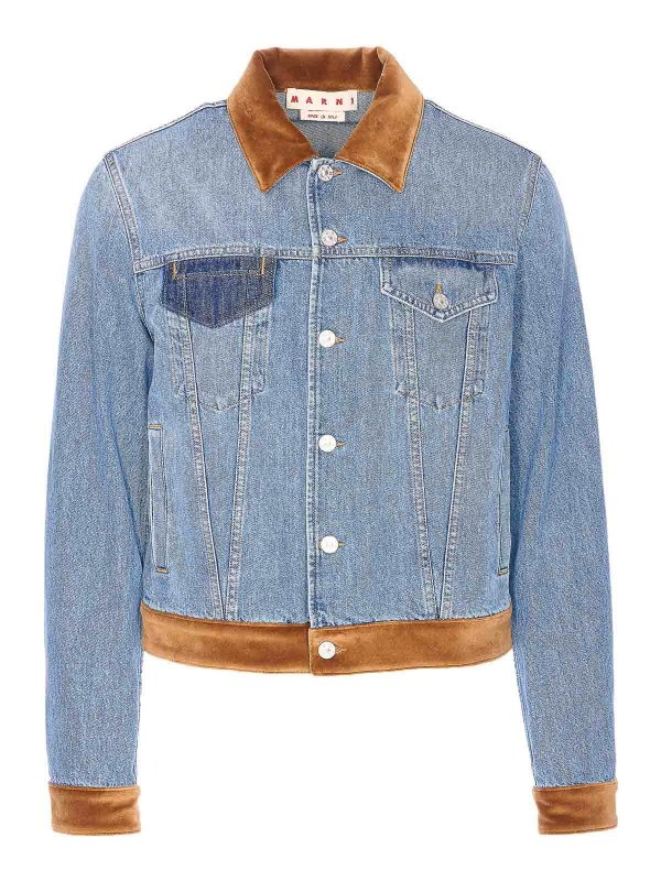 Marni: デニムジャケット - デニムジャケット - ブルー