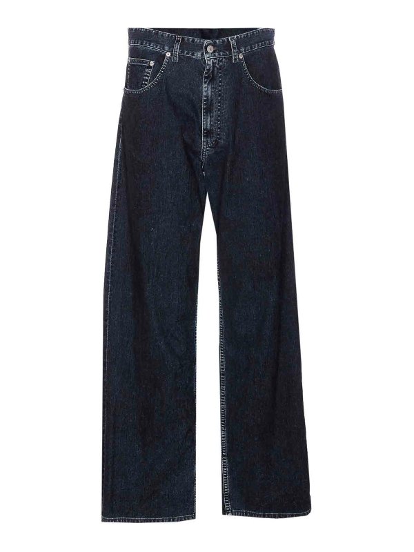 MM6 MAISON MARGIELA: flared jeans - Blue Jeans
