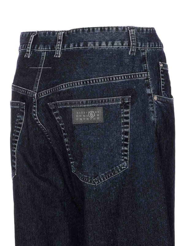 The Best Shops MM6 MAISON MARGIELA: flared jeans - Blue Jeans