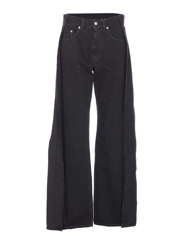 MM6 MAISON MARGIELA: Straight Leg Jeans - Straight Leg Jeans - Schwarz