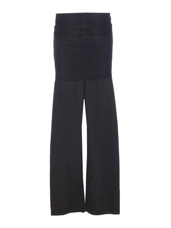 MM6 MAISON MARGIELA: Jeans acampanados online - Jeans Acampanados - Negro