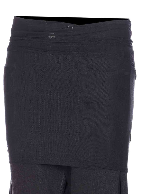 The Best Shops MM6 MAISON MARGIELA: Jeans acampanados - Jeans Acampanados - Negro