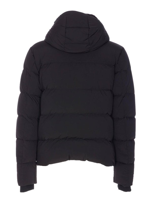 MOORER: padded jackets online - Black Alarick Down Jacket