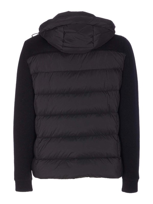 MOORER: padded jackets online - Black Allori Down Jacket