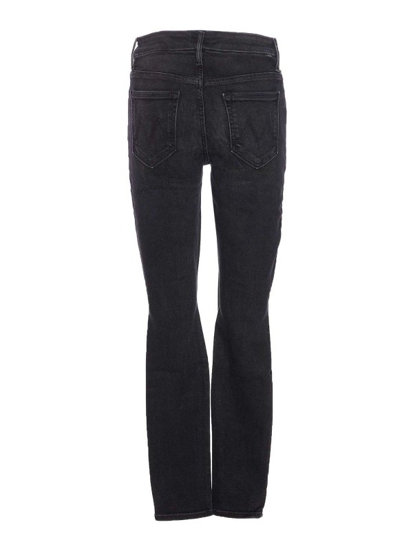 MOTHER: skinny jeans online - Black High Waisted Looker Jeans