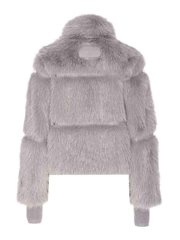 PATRIZIA PEPE: Fourrure online - Manteau En Fourrure - Gris