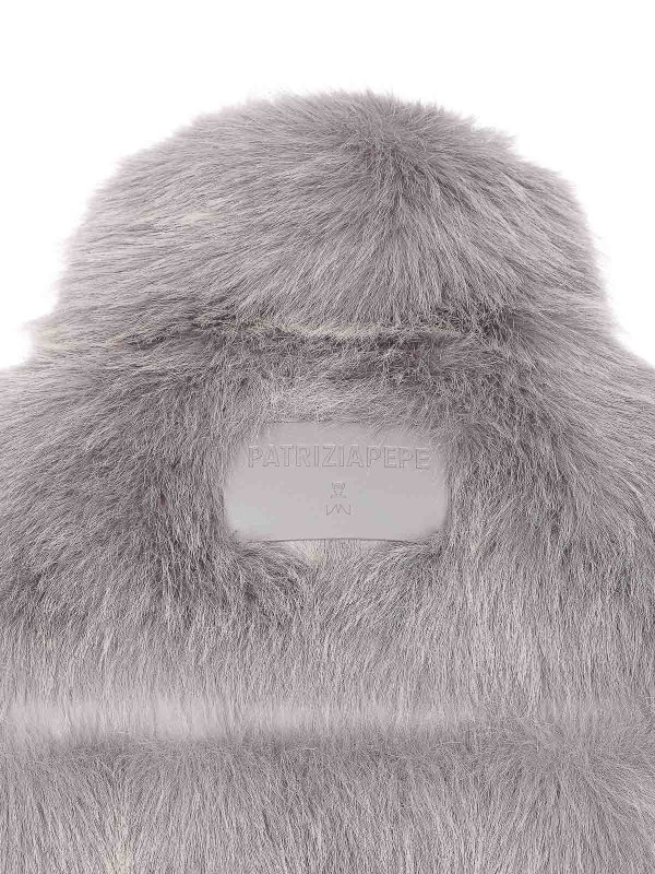 The Best Shops PATRIZIA PEPE: Fourrure - Manteau En Fourrure - Gris