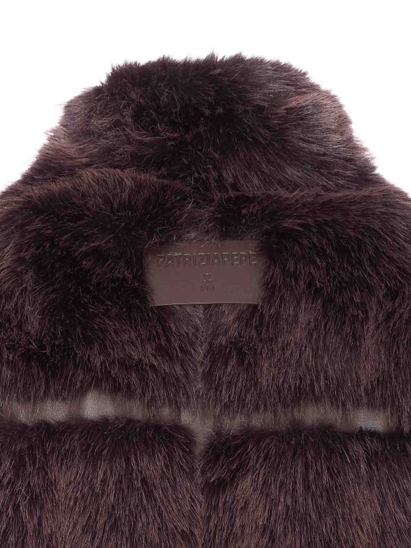 The Best Shops PATRIZIA PEPE: maglia a collo alto e polo - Giacca in pelliccia sintetica