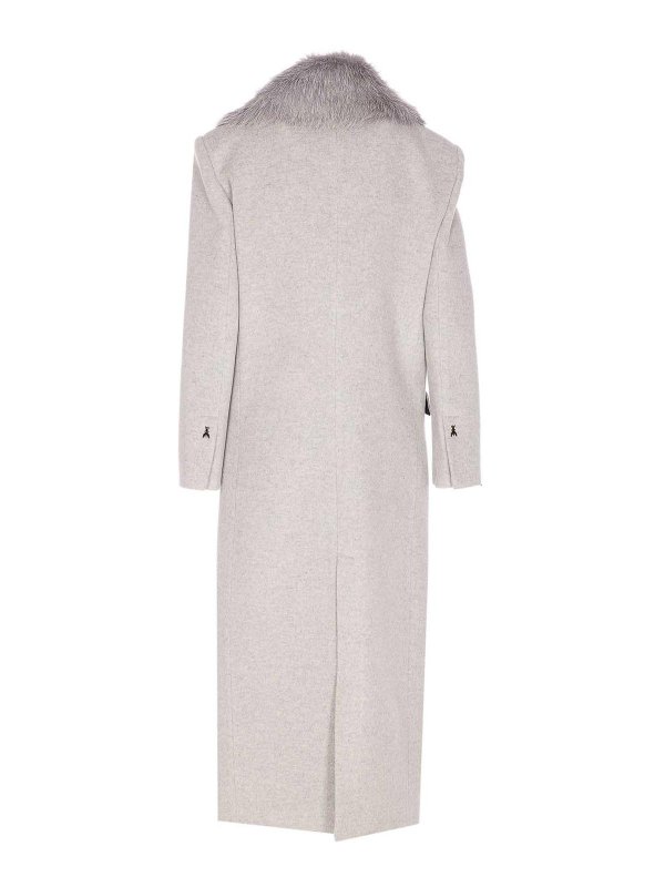 PATRIZIA PEPE: long coats online - Grey Coat