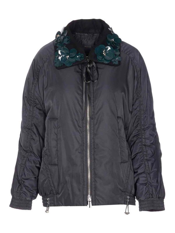 Pinko: padded jackets - Black Clarina Padded Jacket