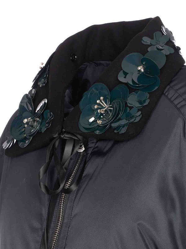 The Best Shops Pinko: padded jackets - Black Clarina Padded Jacket