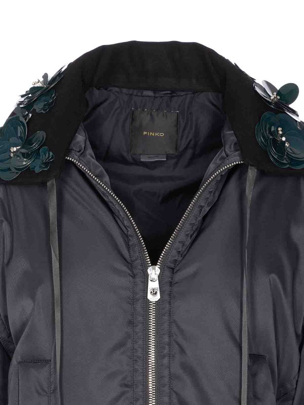 Black Clarina Padded Jacket shop online: Pinko