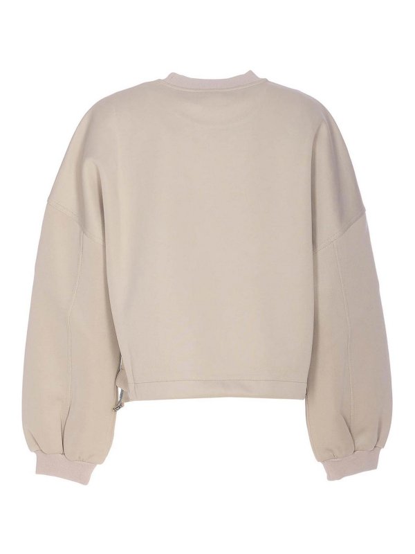 Pinko: crew necks online - Beige Bibiana Sweatshirt