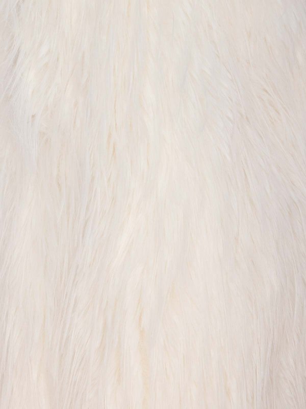 The Best Shops Pinko: Turtlenecks & Polo necks - White Neva Vest With Frontal Hook Closure