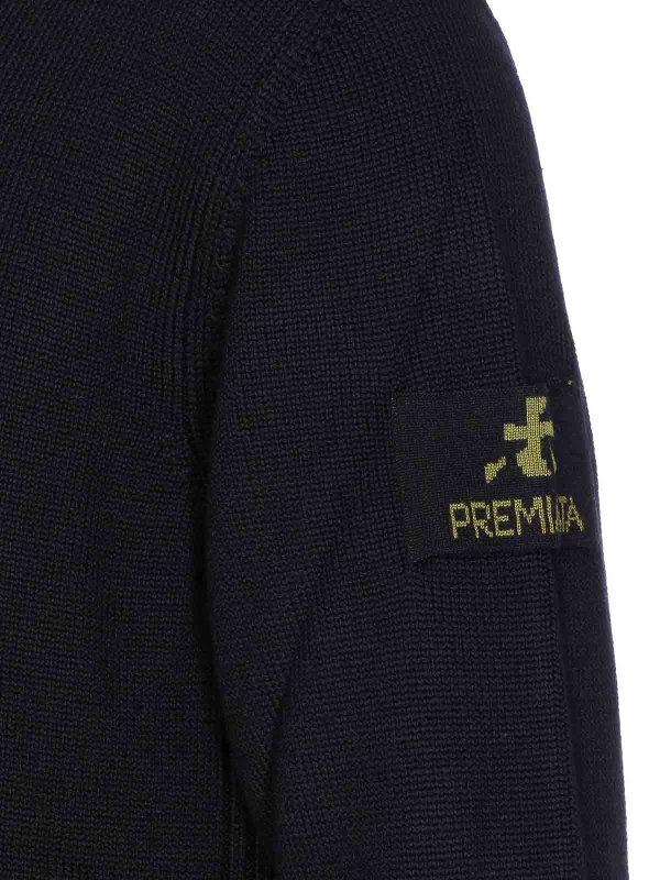 The Best Shops PREMIATA: Suéteres con cuello pico - Suéter Cuello Redondo - Negro