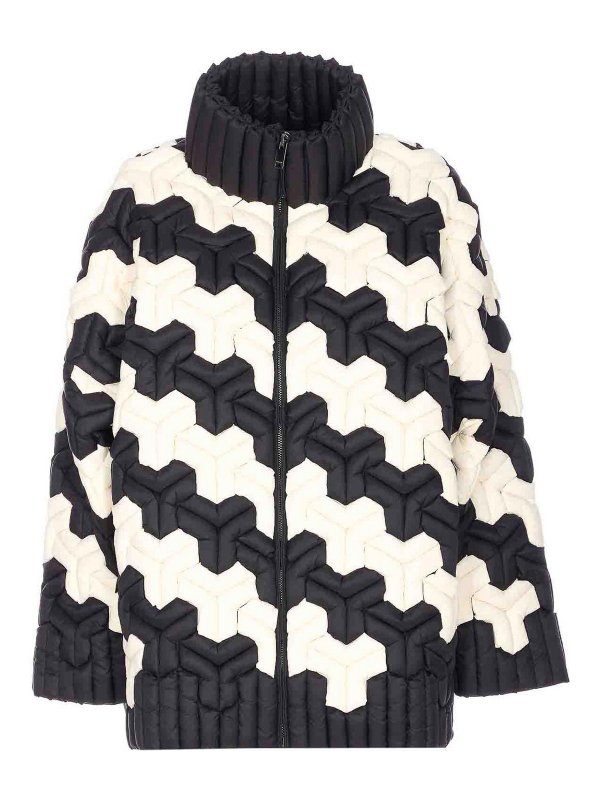 RAXXY: giacche imbottite - Piumino bianco e nero