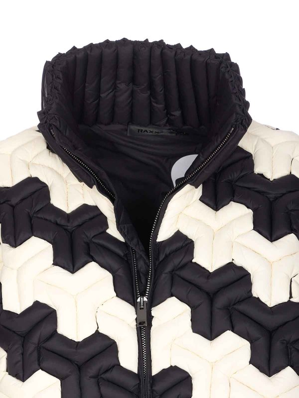 Piumino bianco e nero shop online: RAXXY