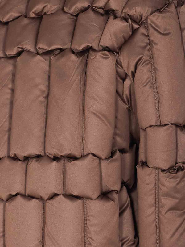 The Best Shops RAXXY: padded jackets - Brown Patterned Down Jacket