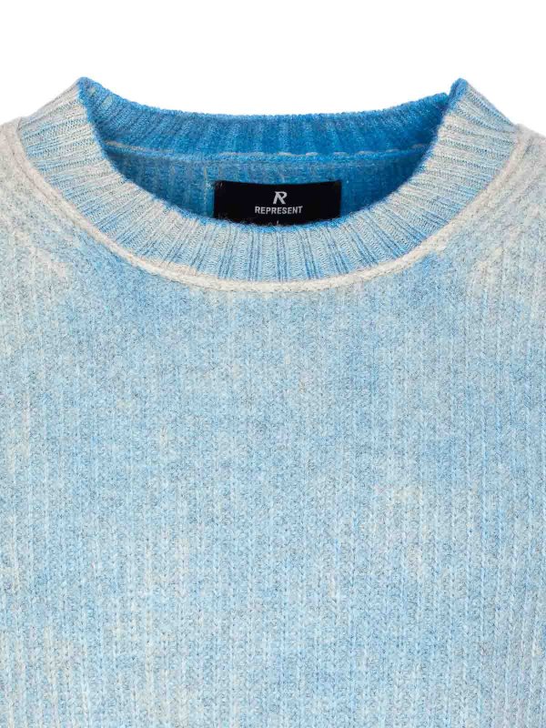 Pull Col Rond - Bleu shop online: REPRESENT