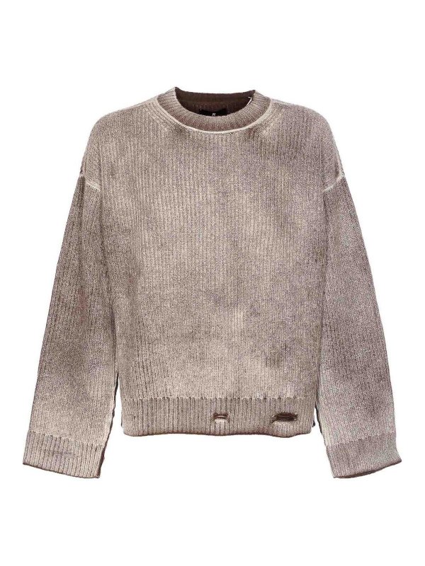 REPRESENT: crew necks - Revesible Fade Out Sweater