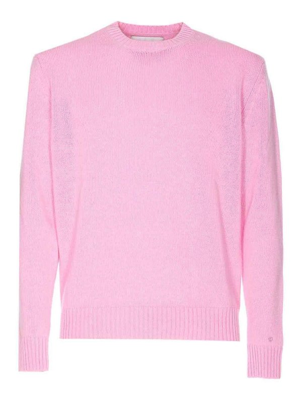 SEVEN GAUGE: crew necks - Pink Sweater