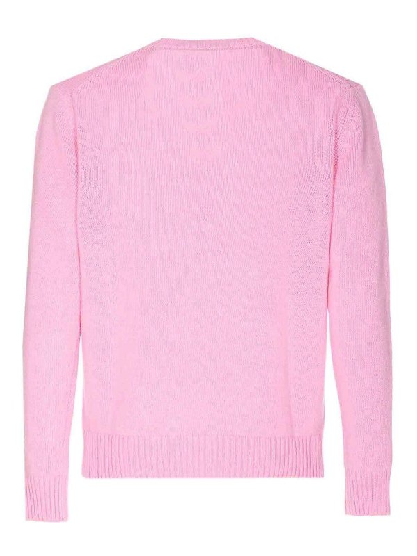 SEVEN GAUGE: crew necks online - Pink Sweater