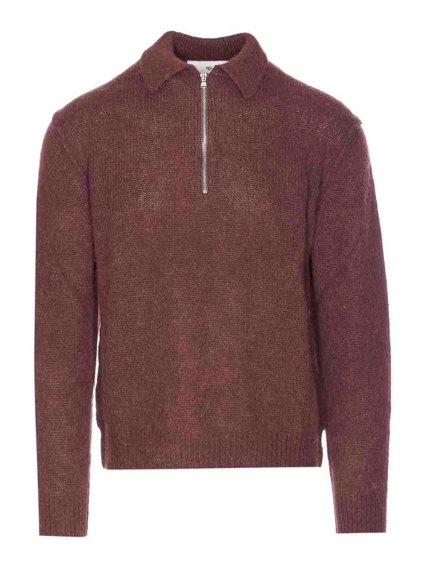 SEVEN GAUGE: Cuellos altos y polos - Suéter Con Cuello Alto - Marrón