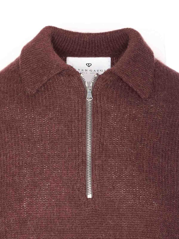 Suéter Con Cuello Alto - Marrón shop online: SEVEN GAUGE