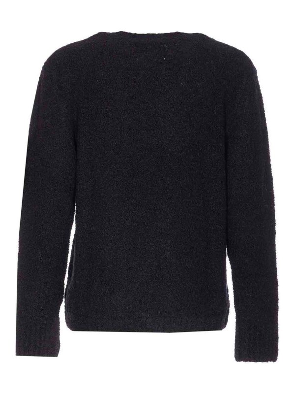 SEVEN GAUGE: maglia collo rotondo online - Maglione nero