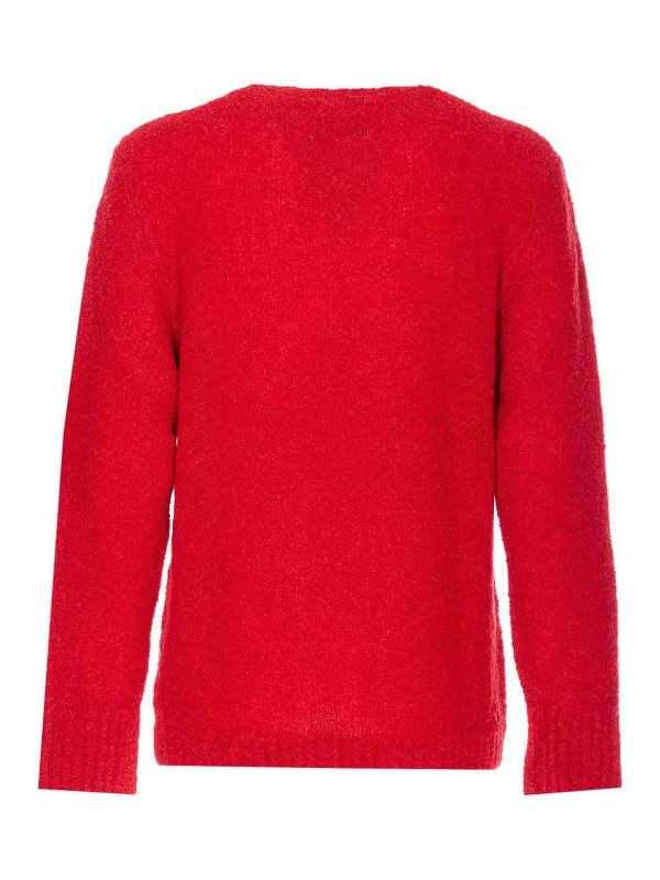 SEVEN GAUGE: クルーネック online - クルーネック - 赤