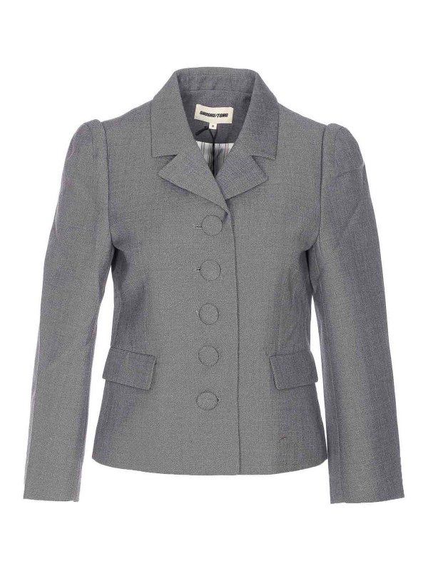 SHUSHU TONG: Vestes de costume - Blazer - Gris