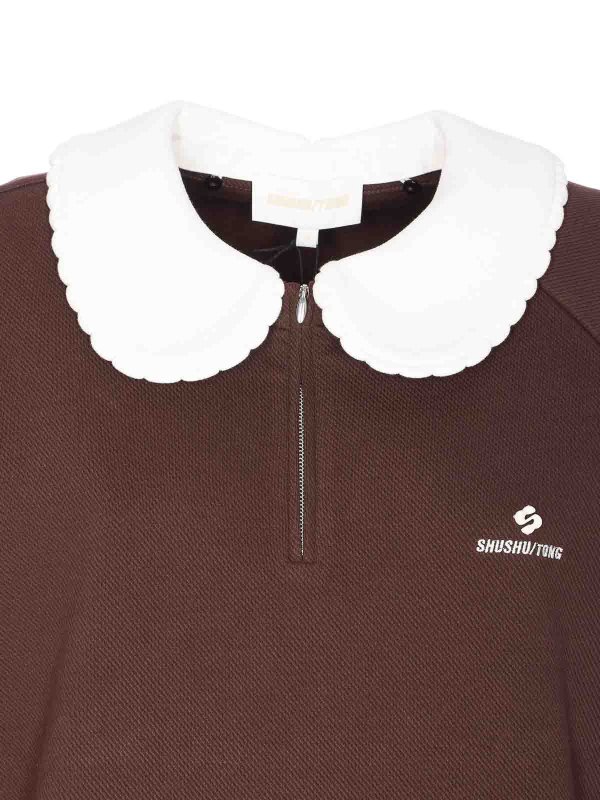 Doll Collar Sweatshirt shop online: SHUSHU TONG