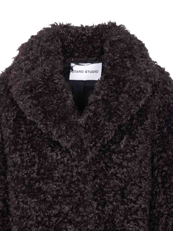 Manteau En Fourrure - Marron shop online: STAND STUDIO
