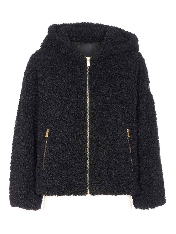 TATRAS: Abrigos de borreguito y piel  - Abrigo De Piel - Negro