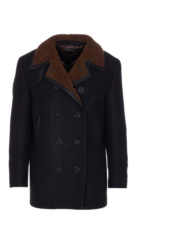 TOM FORD: Abrigos de borreguito y piel  - Abrigo De Piel - Negro